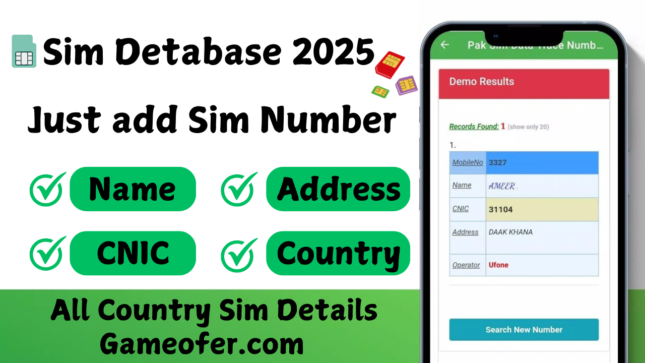 Live Tracker SIM Database Online